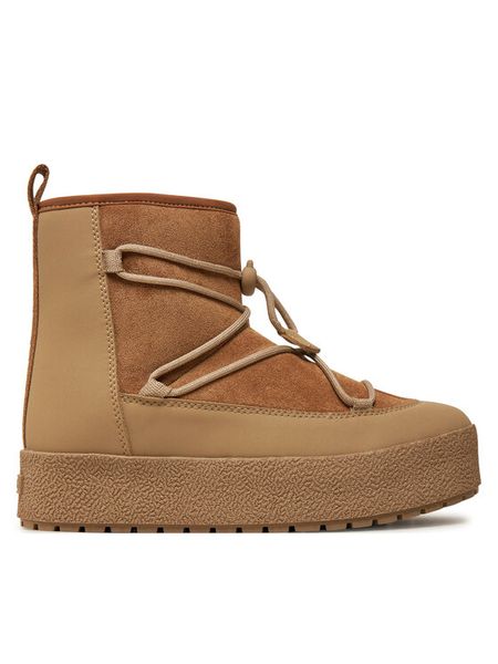 Tretorn Botki Aspa Hybrid Low 617 Brązowy. Brązowe botki damskie Tretorn, z materiału, bez obcasa, na płaskiej podeszwie, bez zapięcia. Za 489.99 zł.