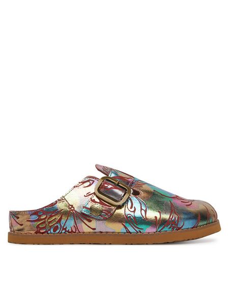 Laura Vita Klapki Brownieo 12 Srebrny. Szare klapki damskie LAURA VITA, bez wzorów, ze skóry, bez obcasa, bez zapięcia. Za 459.99 zł.