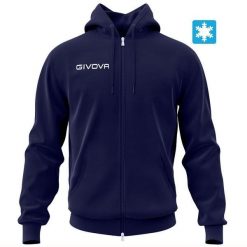 Bluza sportowa Givova King niebieska. Niebieskie bluzy damskie Givova, na zimę, xl, bez wzorów, z bawełny, bez kaptura. Za 105.07 zł.