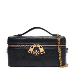 Torebka Tory Burch. Czarne torebki wieczorowe damskie Tory Burch, bez wzorów, bez dodatków. Za 2,419.00 zł.