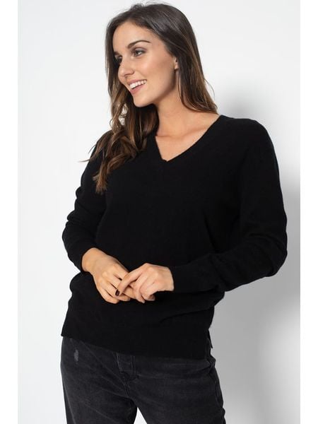 Perfect Cashmere Kaszmirowy sweter "Kalie" w kolorze czarnym rozmiar: L. Czarne swetry klasyczne damskie Perfect Cashmere, l, z kaszmiru, bez kołnierzyka. Za 347.99 zł.