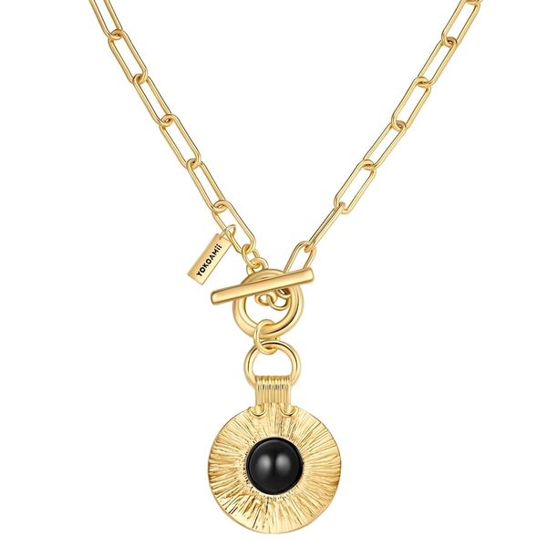 Yokoamii Łańcuszek z Stop metali w Żółte złoto Naszyjniki 1 ct Damski. Żółte naszyjniki damskie Yokoamii, z agatem, złote. Za 169.99 zł.