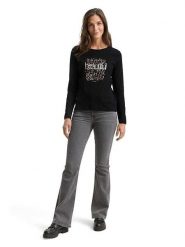 Tom Tailor Koszulka w kolorze czarnym rozmiar: XXL. Czarne bluzki damskie Tom Tailor, xxl, bez wzorów, z bawełny, bez kołnierzyka, bez ramiączek. Za 43.78 zł.