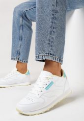 Białe Sneakersy z Przeszyciami Elistria. Białe obuwie sportowe casual damskie Born2be, bez zapięcia. Za 79.99 zł.