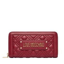 Portfel LOVE MOSCHINO. Czerwone portfele damskie Love Moschino, bez wzorów. Za 439.99 zł.