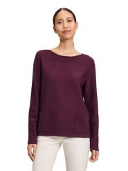 Betty Barclay Sweter w kolorze ciemnofioletowym rozmiar: 38. Różowe swetry klasyczne damskie Betty Barclay, ze splotem, bez kołnierzyka. Za 130.99 zł.