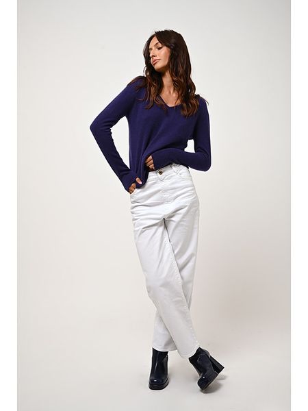 AUTHENTIC CASHMERE Kaszmirowy sweter "Galise" w kolorze fioletowym rozmiar: M. Różowe swetry klasyczne damskie AUTHENTIC CASHMERE, m, z kaszmiru, bez kołnierzyka. Za 326.99 zł.