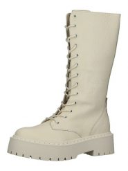 Steve Madden Skórzane botki w kolorze beżowym rozmiar: 42. Brązowe botki damskie Steve Madden, eleganckie, bez obcasa, bez zapięcia. Za 395.95 zł.