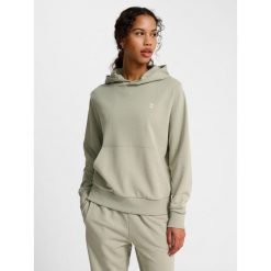 Damska bluza dresowa Hummel Pulse. Szare bluzy damskie Hummel, bez wzorów, z dresówki, bez kaptura. W wyprzedaży za 155.00 zł.