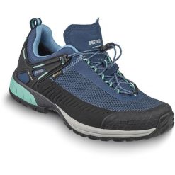 Buty trekkingowe damskie MEINDL Speed Trail Lady GTX, z membraną Gore-Tex. Niebieskie obuwie trekkingowe damskie MEINDL, z gore-texu, bez zapięcia. W wyprzedaży za 616.85 zł.