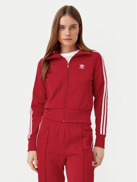 Adidas Bluza adicolor Classics Firebird IR8079 Czerwony Regular Fit. Czerwone bluzy damskie Adidas, l, bez wzorów, z syntetyku, bez kaptura. Za 249.99 zł.