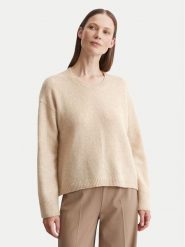 Marc O'Polo Sweter 408 6121 60463 Beżowy Regular Fit. Brązowe swetry klasyczne damskie Marc O'Polo, xl, z wełny, bez kołnierzyka. Za 369.99 zł.