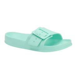 Klapki damskie Ellesse Eloise. Niebieskie klapki damskie Ellesse, bez wzorów, z materiału, bez obcasa, bez zapięcia. Za 52.99 zł.