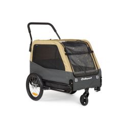 Przyczepka Rowerowa dla Psa & Wózek 2 w 1 Rozmiar XL, Khaki/ Szary. Szare spacerówki POLISPORT. Za 1,053.45 zł.