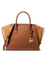 Michael Kors Skórzana torebka w kolorze karmelowym - 42 x 24 x 16 cm rozmiar: onesize. Brązowe torebki klasyczne damskie Michael Kors, z materiału, przez ramię, bez dodatków. Za 861.99 zł.