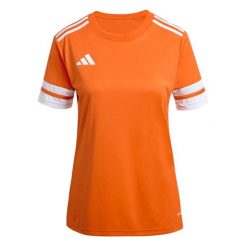 Adidas Sport Squa25 Jsy W Koszulka Damskie. Brązowe koszulki damskie Adidas, s, bez wzorów, bez kołnierzyka, bez ramiączek. Za 86.00 zł.