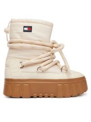 Tommy Jeans Śniegowce Tjw Platform Nylon Snowboot Wl EN0EN03163 Kremowy. Białe śniegowce damskie Tommy Jeans, z jeansu. Za 649.99 zł.