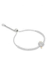 Swarovski Bransoletka Idyllia 5742022 Srebrny. Szare bransoletki damskie Swarovski, metalowe. Za 585.99 zł.