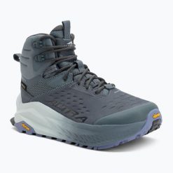 Buty trekkingowe damskie Altra Olympus 6 Hike Mid GTX. Niebieskie obuwie trekkingowe damskie Altra, bez zapięcia. Za 899.99 zł.