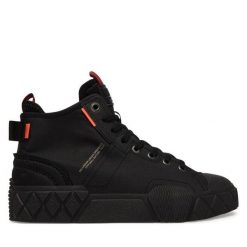 Trampki Palladium. Czarne trampki damskie Palladium, bez wzorów, bez zapięcia. Za 399.99 zł.