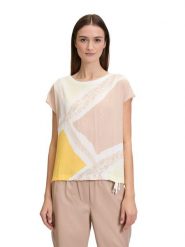BETTY & CO Koszulka w kolorze białym rozmiar: M. Białe bluzki damskie Betty & Co, m, bez wzorów, z bawełny, bez kołnierzyka, bez ramiączek. Za 51.95 zł.