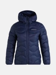 Kurtka Peak Performance Damska Helium Down Hood Jacket - XS. Niebieskie kurtki sportowe damskie Peak Performance, na jesień, xs, bez wzorów, z materiału, bez kaptura. Za 1,019.00 zł.