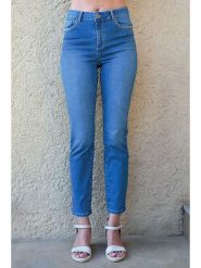 Bleu d'Azur Dżinsy "Tommy" w kolorze niebieskim rozmiar: 46. Niebieskie jeansy damskie Bleu d'Azur, z standardowym stanem. Za 223.99 zł.