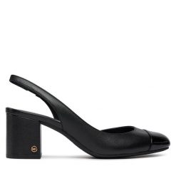 Czółenka MICHAEL Michael Kors. Czarne czółenka damskie MICHAEL Michael Kors, bez wzorów, bez obcasa. Za 449.99 zł.