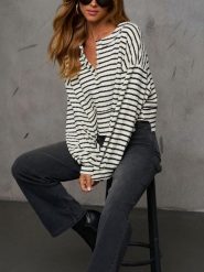 LA Angels Bluza w kolorze kremowo-czarnym rozmiar: XL. Brązowe bluzy damskie LA Angels, xl, bez wzorów, bez kaptura. Za 132.67 zł.