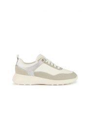 Geox Sneakersy "Alleniee" w kolorze kremowo-beżowym rozmiar: 40. Brązowe obuwie sportowe damskie Geox, bez zapięcia. Za 263.53 zł.