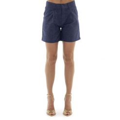 Szorty z bawełna z kieszenie na co dzień. Niebieskie obuwie sportowe damskie LEONE 1947 APPAREL, z bawełny, bez zapięcia, na fitness i siłownię. W wyprzedaży za 136.83 zł.