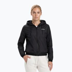 Kurtka damska Pitbull Adena Hooded. Czarne kurtki damskie PITBULL, l, bez wzorów, z nylonu, bez kaptura. Za 159.99 zł.