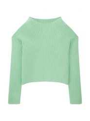 Tom Tailor Sweter 1035171 Zielony. Zielone swetry dziewczęce Tom Tailor, bez wzorów, z wiskozy, bez kołnierzyka, bez ramiączek. Za 169.99 zł.