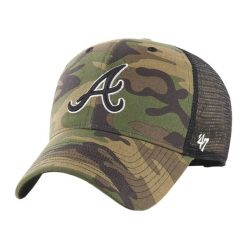 Czapka z daszkiem 47 Brand MLB Atlanta Braves Camo Branson MVP. Zielone czapki z daszkiem damskie 47 Brand, na wiosnę, bez wzorów. Za 161.00 zł.