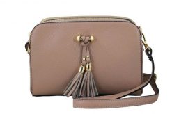 Listonoszka skórzana BARBERINI'S pudrowa 961-18. Czarne shopper bag Barberinis, bez wzorów, ze skóry, małe, bez dodatków. Za 279.99 zł.