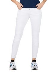 Timezone Dżinsy - Slim fit - w kolorze białym rozmiar: W33. Białe jeansy damskie Timezone. Za 162.49 zł.