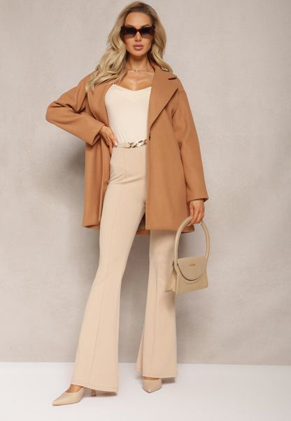 Beżowe Buty Sneakersy Sznurowane Yerotte. Brązowe obuwie sportowe casual damskie Born2be, bez zapięcia. W wyprzedaży za 79.99 zł.