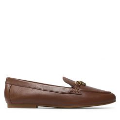 Lordsy LAUREN RALPH LAUREN. Brązowe półbuty damskie Lauren Ralph Lauren, bez wzorów, bez obcasa, bez zapięcia. Za 439.99 zł.