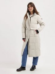 TRAVELIN' Płaszcz pikowany "Franska" w kolorze kremowym rozmiar: XXL. Brązowe płaszcze damskie Travelin', xxl, bez wzorów, bez kaptura. Za 491.99 zł.