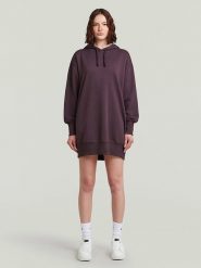 G-Star Sukienka dresowa w kolorze fioletowym rozmiar: XL. Różowe sukienki damskie G-Star, bez wzorów, z dresówki, retro, bez ramiączek. Za 329.42 zł.