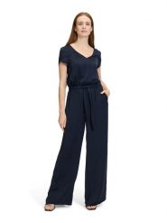 Vera Mont Kombinezon w kolorze granatowym rozmiar: 34. Niebieskie kombinezony damskie Vera Mont, bez wzorów, bez kołnierzyka, bez ramiączek. Za 173.99 zł.