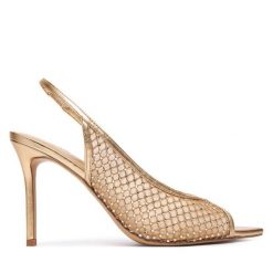 Sandały Aldo. Żółte sandały damskie ALDO, bez wzorów, bez obcasa, na szpilce, bez zapięcia. Za 499.99 zł.