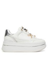 MICHAEL Michael Kors Sneakersy Hayes 43F5HYFS2L Biały. Białe obuwie sportowe damskie MICHAEL Michael Kors, ze skóry, bez zapięcia. Za 919.99 zł.