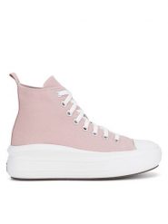 Converse Trampki Chuck TAYLOR ALL STAR MOVE A08745C Różowy. Czerwone trampki dziewczęce Converse, bez wzorów, z materiału, bez zapięcia. Za 249.99 zł.