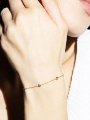 DIAMANTA Złota bransoletka "Sunshine" z diamentami rozmiar: onesize. Żółte bransoletki damskie DIAMANTA, złote. Za 1,348.99 zł.