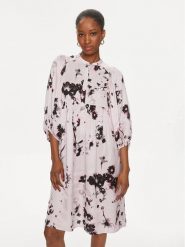 Bruuns Bazaar Sukienka koszulowa Sarina BBW3886 Różowy Relaxed Fit. Czerwone sukienki damskie Bruuns Bazaar, bez wzorów, z wiskozy, bez ramiączek. Za 939.99 zł.