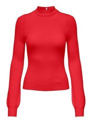 ONLY Sweter w kolorze czerwonym rozmiar: L. Czerwone swetry klasyczne damskie Only, l, prążkowane, bez kołnierzyka. Za 70.24 zł.