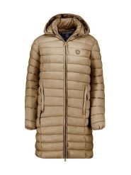 Canadian Peak Płaszcz pikowany "Akitaleak" w kolorze jasnobrązowym rozmiar: M. Brązowe płaszcze damskie Canadian Peak, m, bez wzorów, bez kaptura. Za 196.24 zł.