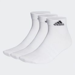 Skarpety za kostkę unisex Adidas 3 pary. Białe skarpetki damskie Adidas, bez wzorów. Za 49.00 zł.