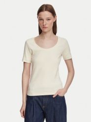 Weekend Max Mara T-Shirt Multij 2625946031 Kremowy Regular Fit. Białe t-shirty damskie Weekend Max Mara, s, bez wzorów, z bawełny, bez kołnierzyka. Za 374.99 zł.